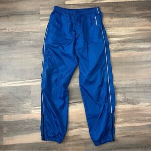 Vintage 90s Y2K Tommy Hilfiger Blue Windbreaker Pants - Zip Ankle - Size Medium